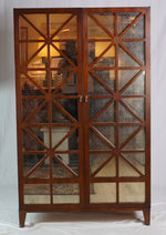 Hickory Chair Furniture Antiqued Mirrored Bar Cabinet Credenza Breakfront Sideboard