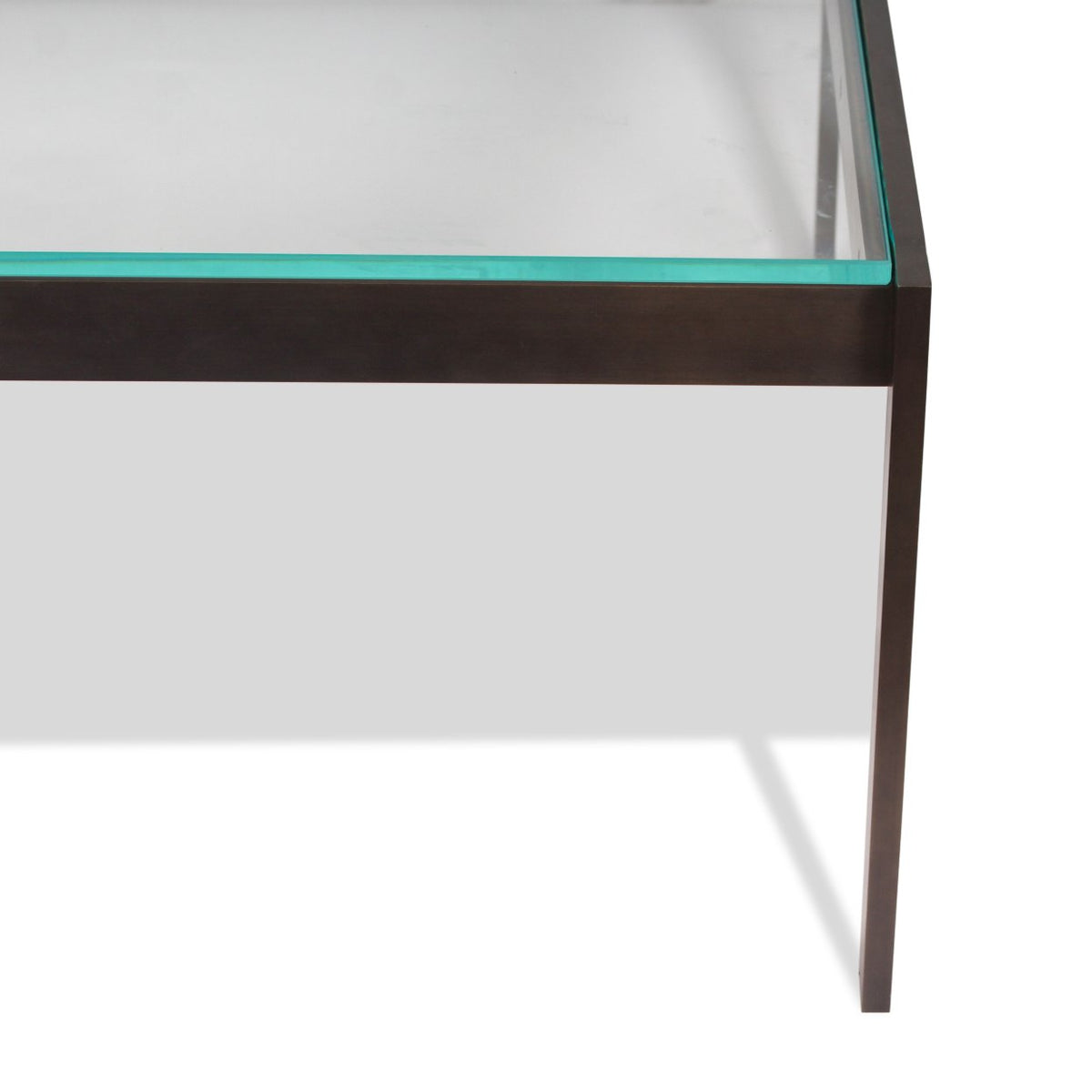 Holly Hunt Lugano Linden Brass Cocktail Table