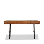 Hudson Desk with Walnut Top and Metal Frame from R&B