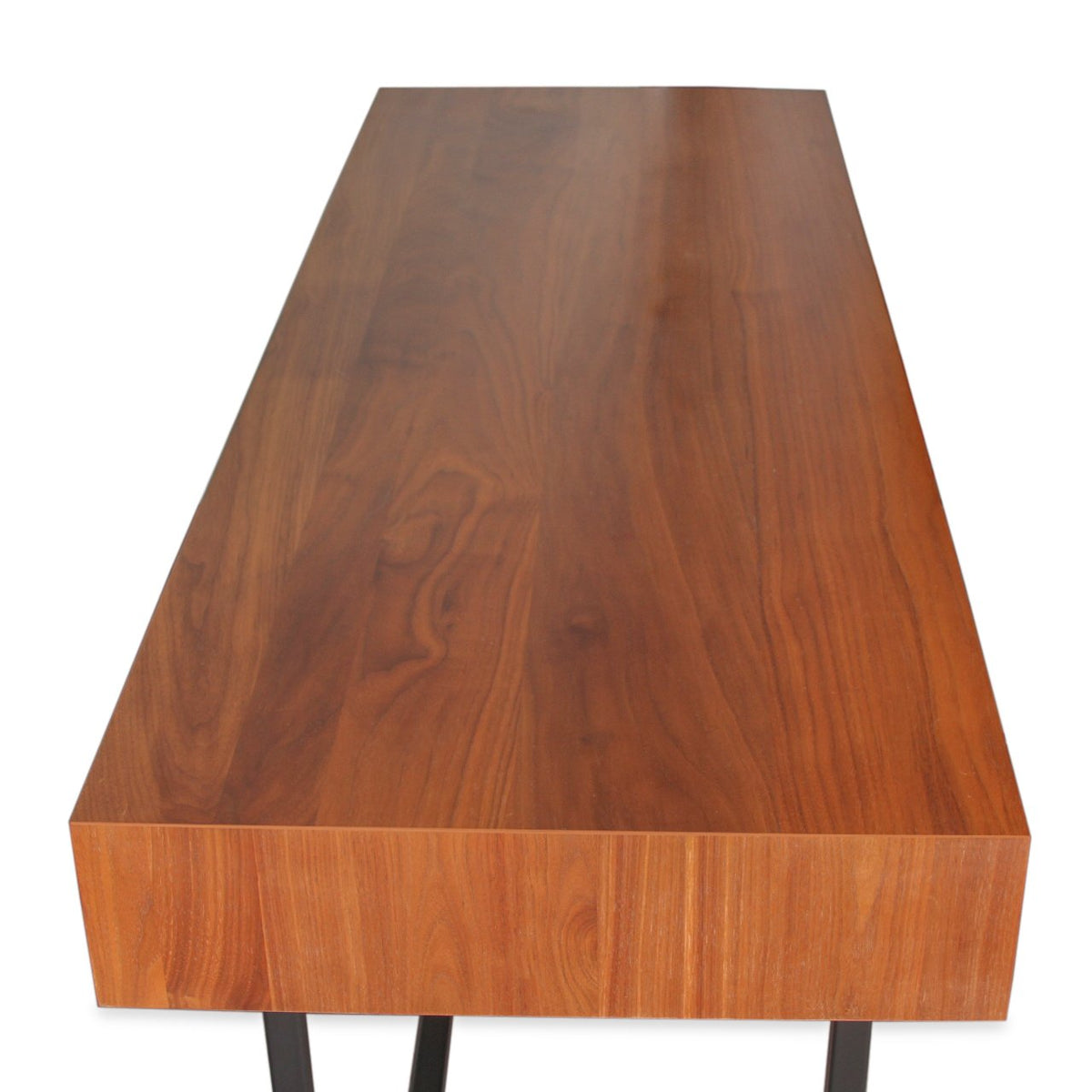 Hudson Desk with Walnut Top and Metal Frame from R&B
