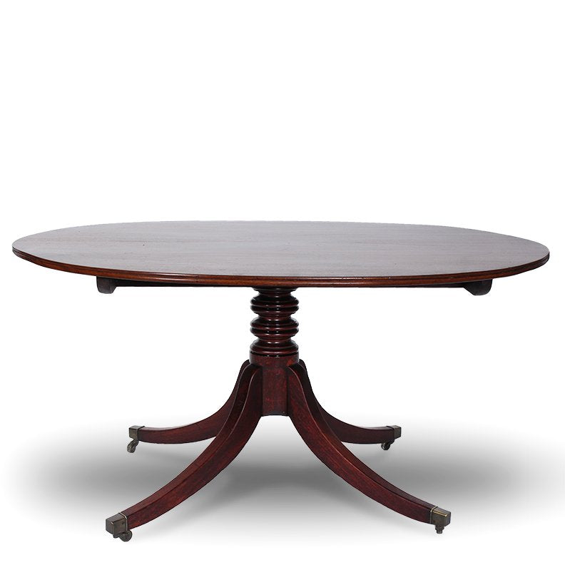 Early 19th Century George III Oval Mahogany Breakfast Dining Table