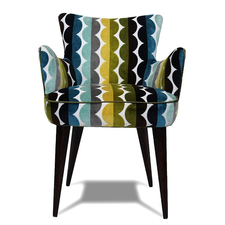Pair of MCM Chairs with Missoni Upholstery