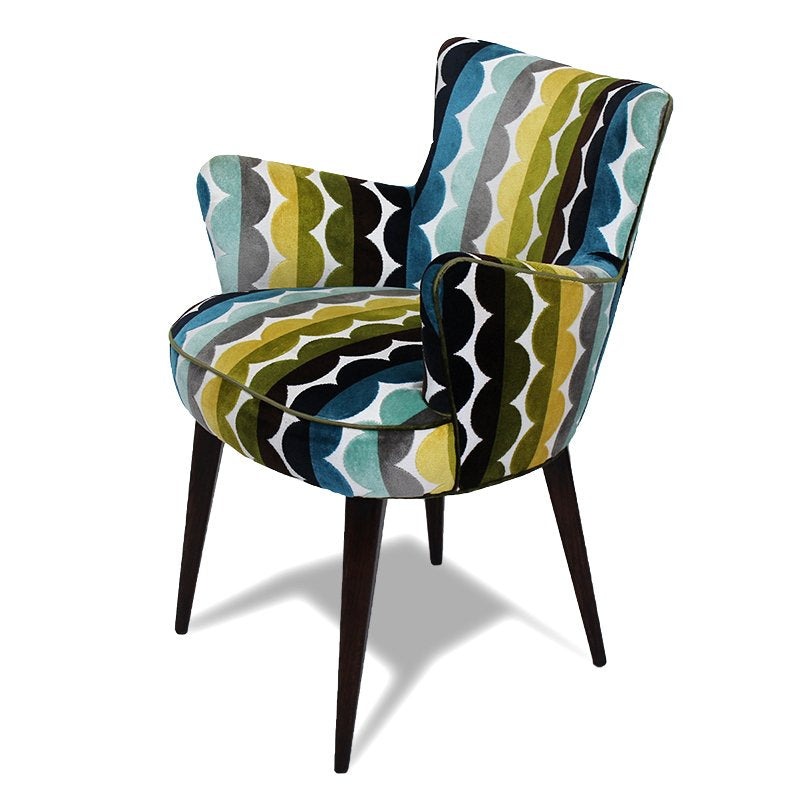 Pair of MCM Chairs with Missoni Upholstery