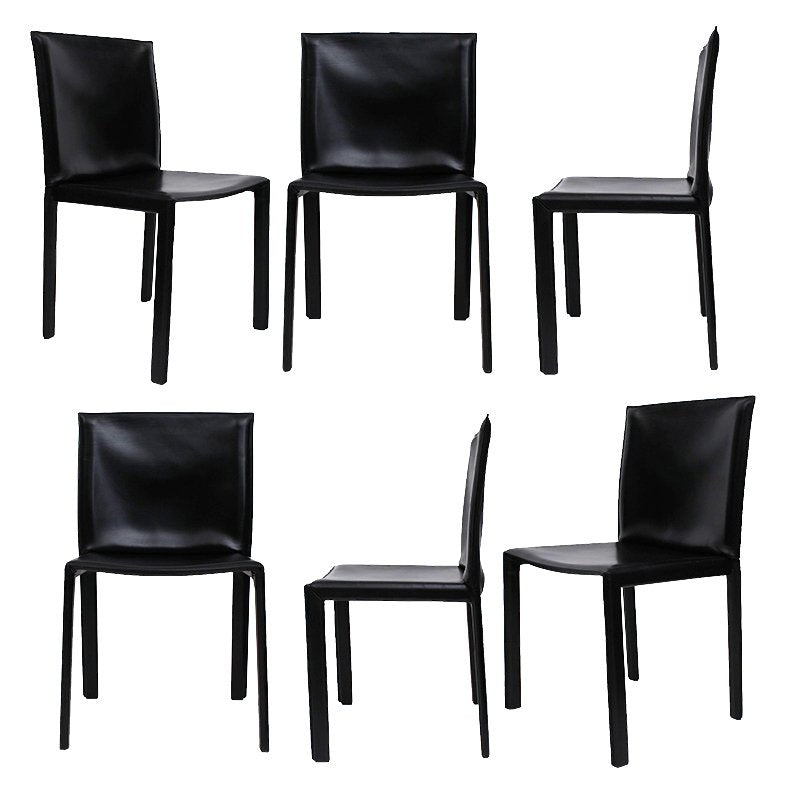 Set of 6 Enrico Pellizzoni Italian Chairs by Grazzi & Bianchi