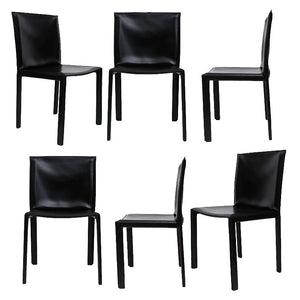 Set of 6 Enrico Pellizzoni Italian Chairs by Grazzi & Bianchi