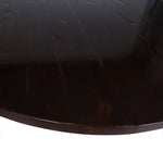 Vintage Michael Taylor Round Walnut Top Dining Table on a Cast Stone Base