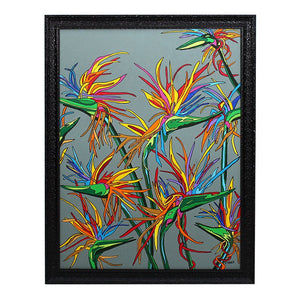 Mike Stanko Framed ”Birds of Paradise" Painting