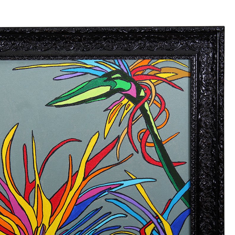 Mike Stanko Framed ”Birds of Paradise" Painting