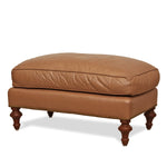 Charles London Leather Armchair and Ottoman