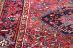 Vintage Persian Heriz in Geometric Pattern (8 ft 1 in x 11 ft 3in)