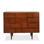 Vintage Gio Ponti Style Four Drawer Commode or Dresser (2 Available)