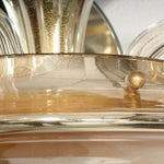 Vintage Donghia Italian Murano Stellare Hand-Blown with Gold Dust Wall Sconces, Pair of