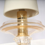 Vintage Donghia Italian Murano Stellare Hand-Blown with Gold Dust Wall Sconces, Pair of