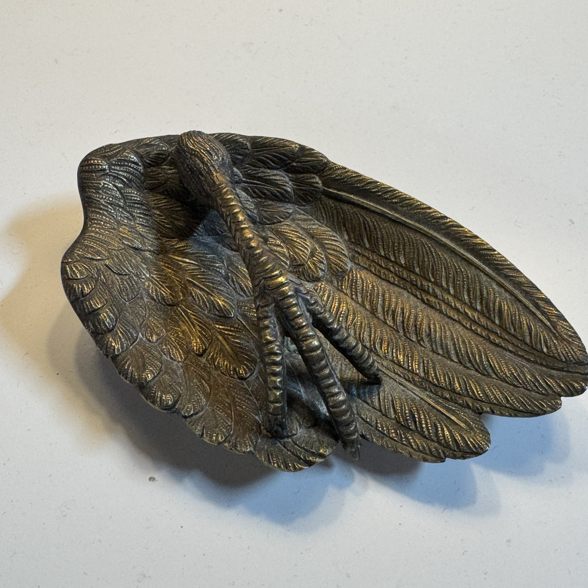 Vintage Brass Eagle with Claw Dish