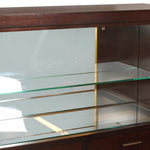 Century Furniture Bar Cabinet with Gold Leaf Finish with Bronze Finished Brass Base