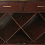 Century Furniture Bar Cabinet with Gold Leaf Finish with Bronze Finished Brass Base