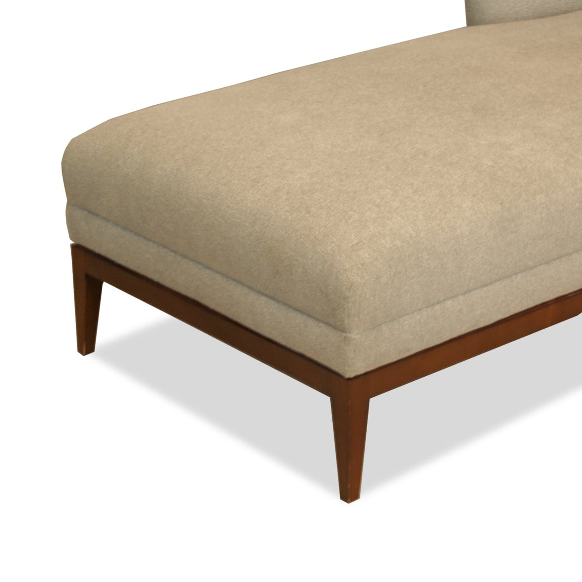 Interior Crafts NYC Lakeside Chaise Daybed with Maple Wood Legs in Francesca Finish