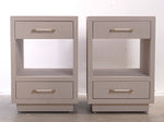 Interlude Home Taylor Small Bedside Chests, Pair of (New Condition)