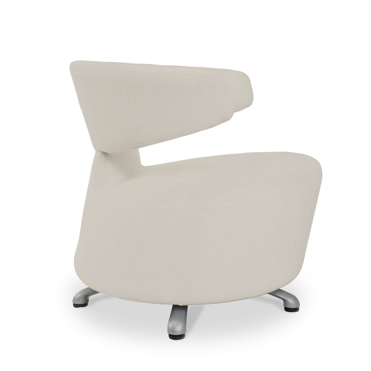 Italian Cassina Aki and Biki Swivel Armchairs by Toshiyuki Kita, Set of