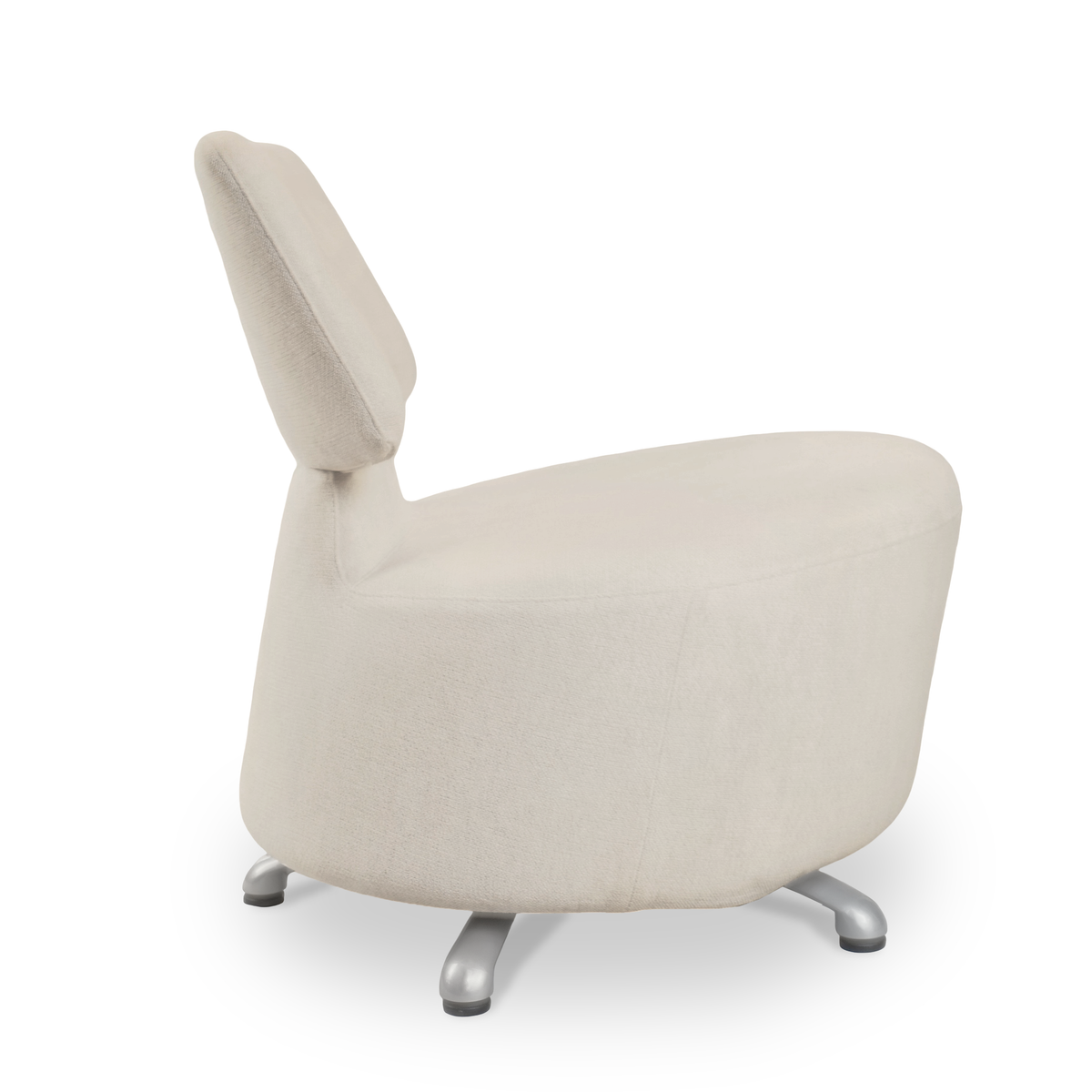 Italian Cassina Aki and Biki Swivel Armchairs by Toshiyuki Kita, Set of