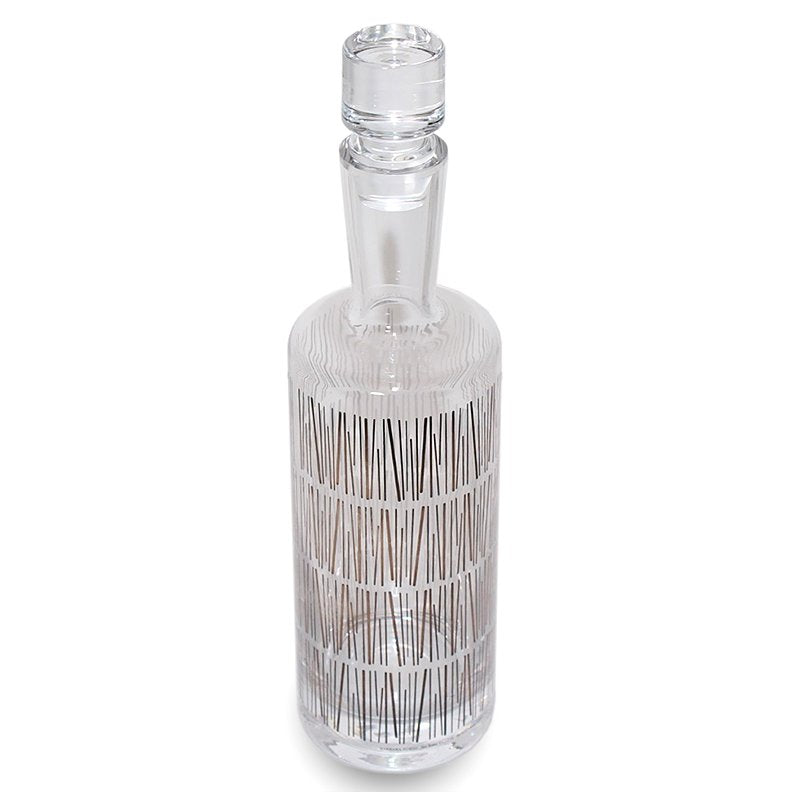Italian Decanter with Sterling Silver by Barbara Forni / Sottsass Associati for Egizia