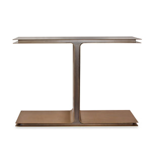 Italian Brass and Metal Contemporary Console by Giacomo Cuccoli
