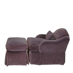 Swivel Lounge Chair with Ottoman in the Style of J Robert Scott Sir Gregory
