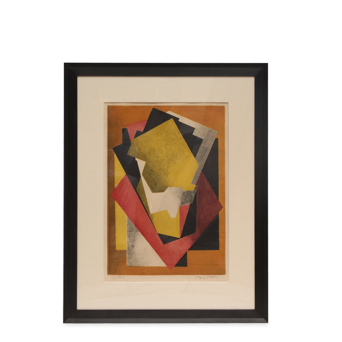 Jacques Villon Cubist Composition Aquatint Etching C1927