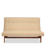 Jens Risom Floating Three-Seat Walnut Sofa in Walnut Cradle Frames with NEW Upholstery