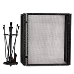John Rosselli Fireplace Tool Set & Screen