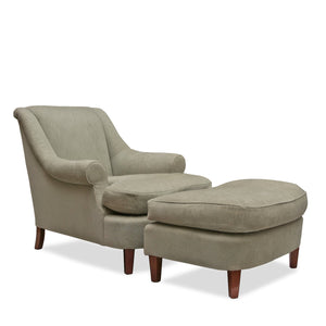 Jonas NYC Furniture Boudin Handmade Armchair and Stool