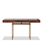 Julian Chichester Cortes Brown Vellum Console Table