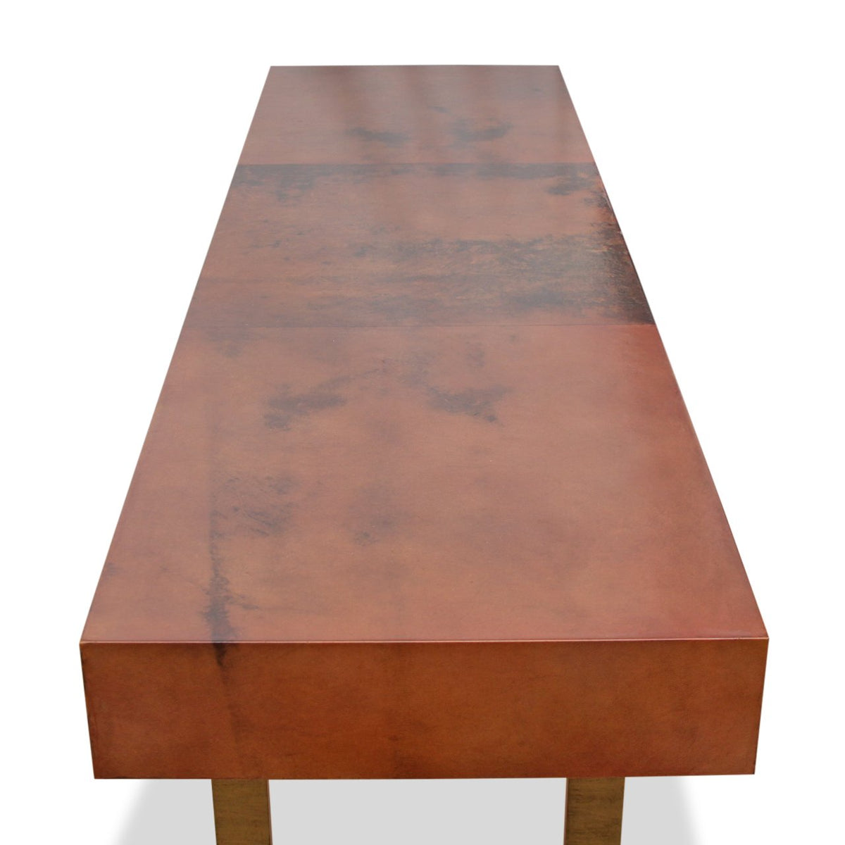 Julian Chichester Cortes Brown Vellum Console Table