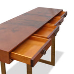 Julian Chichester Cortes Brown Vellum Console Table