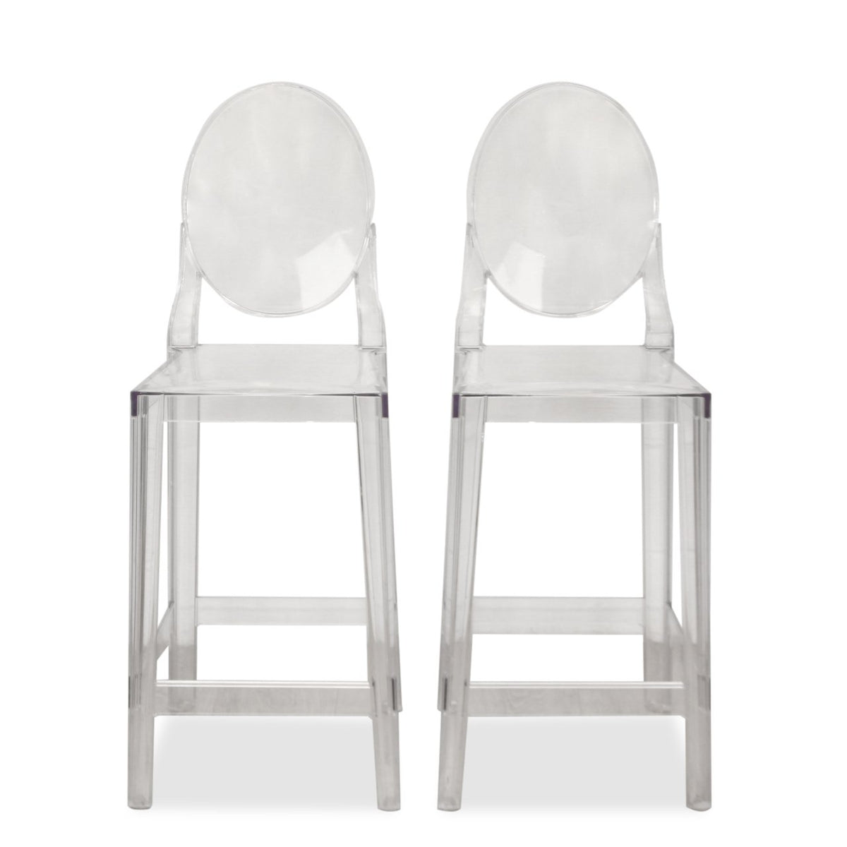 Kartell Bar Stools, Made in Italy, Set of 2