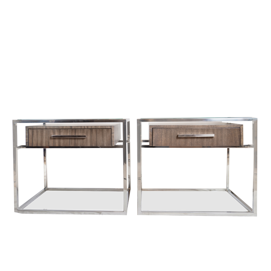 Kennan Bedside Tables from Restoration Hardware, Pair of