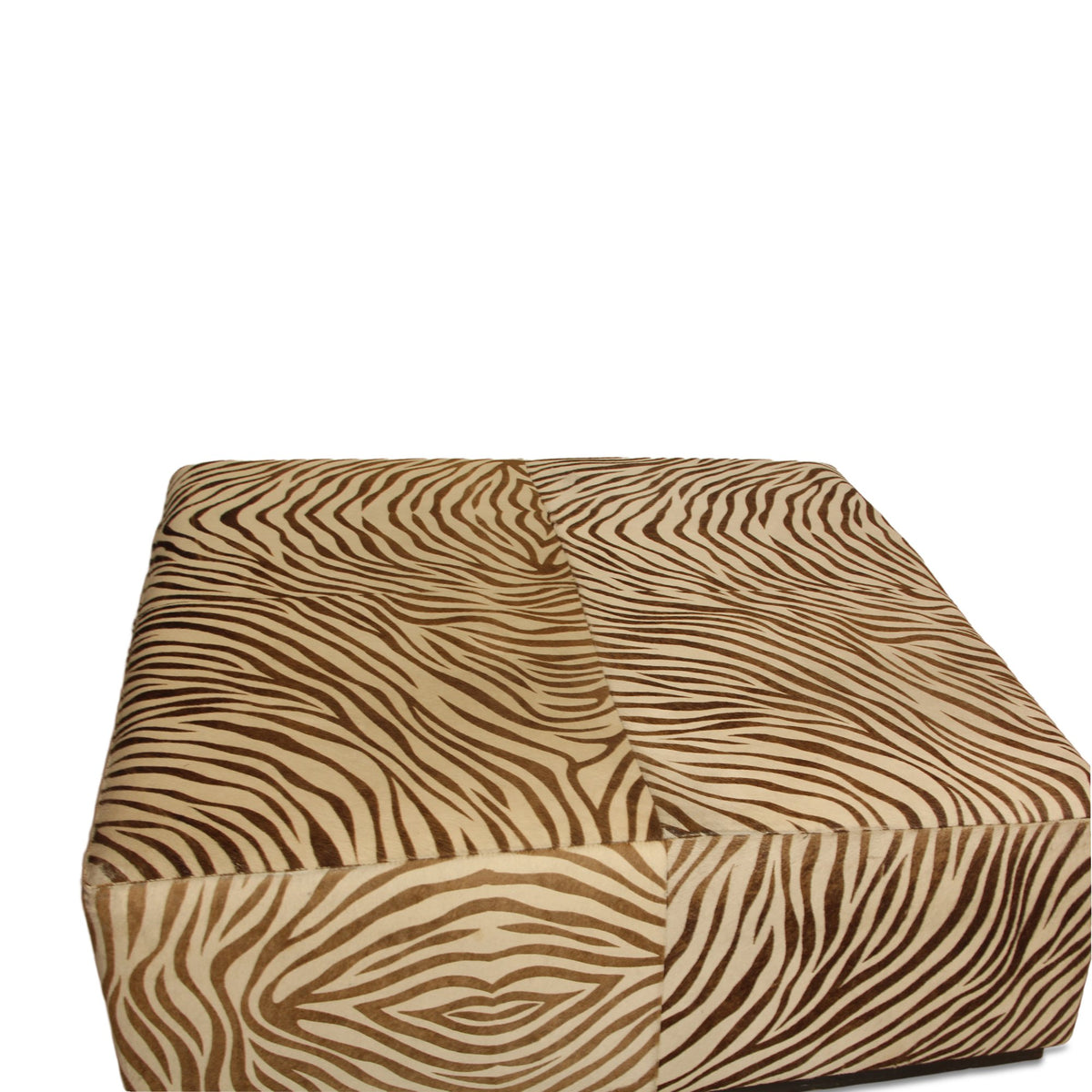 Kenneth Cole Zebra Design Cowhide Ottoman (2 Available)