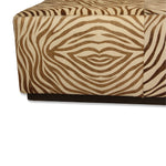 Kenneth Cole Zebra Design Cowhide Ottoman (2 Available)