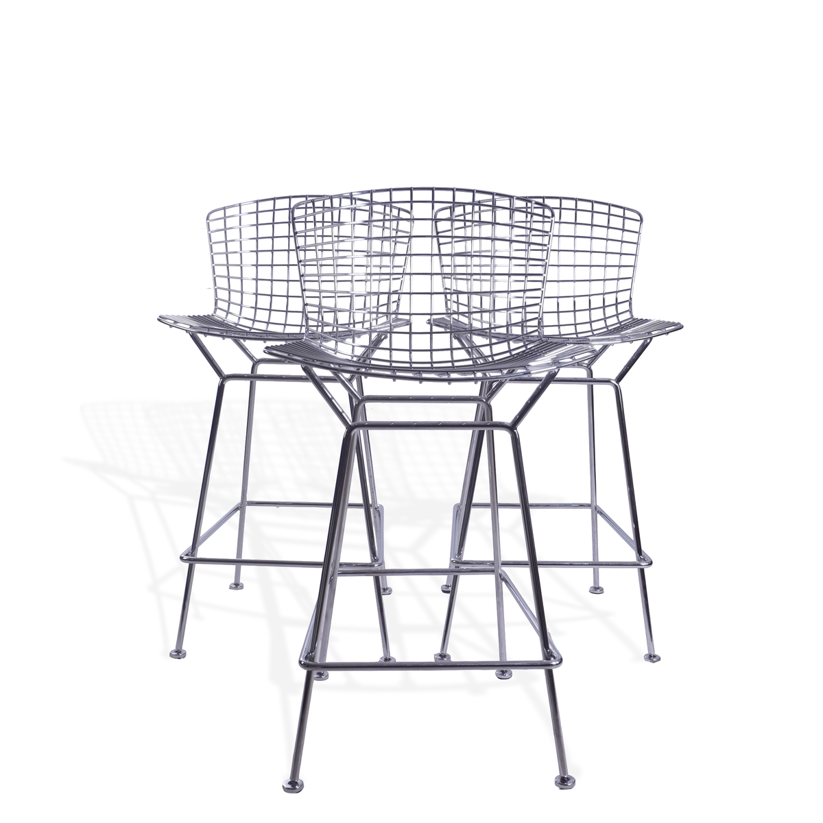 Knoll Bertoia Bar Stools Designed by Harry Bertoia, Set of 3