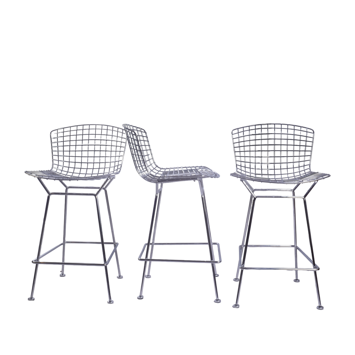 Knoll Bertoia Bar Stools Designed by Harry Bertoia, Set of 3