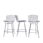 Knoll Bertoia Bar Stools Designed by Harry Bertoia, Set of 3