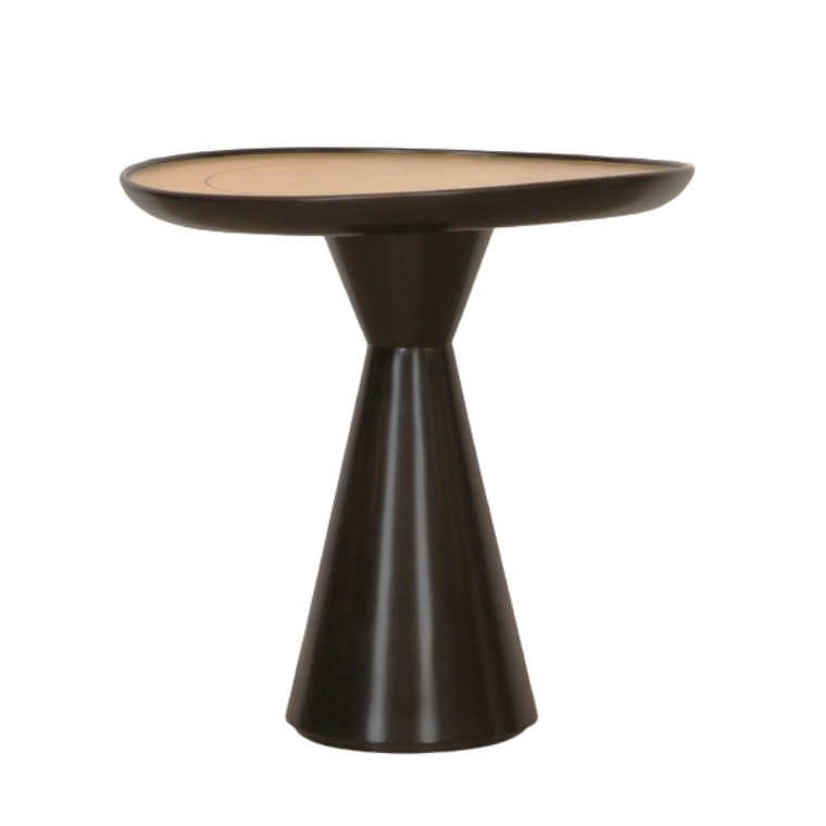 Kravet Sculptural Side Table or Pedestal with Gilded Top