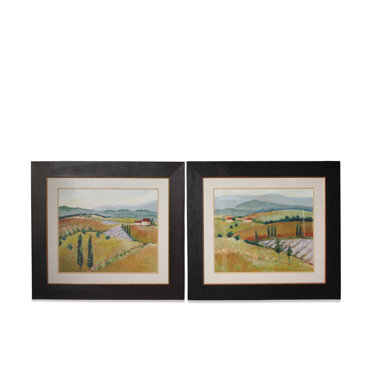 Kris Taylor Diptych Print - Tuscany Afternoon I & Afternoon II