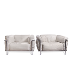 LC3 Armchair by Le Corbusier for Cassina, Italy, Pair of