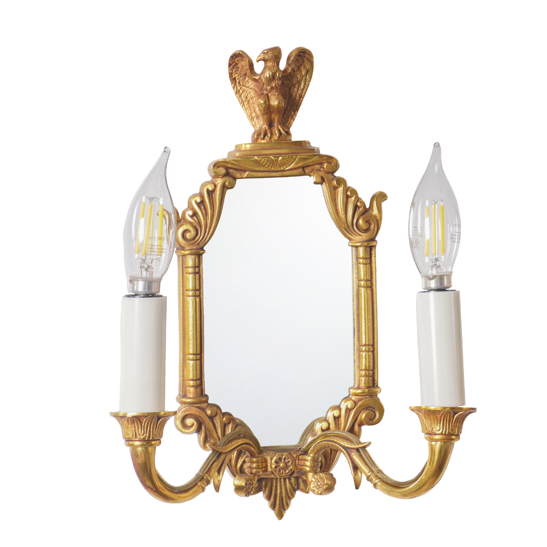 Luminaire d'Art French Empire Style Eagle Sconces, Pair of