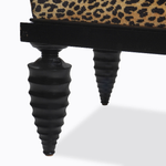 Marbello Design Leopard Bench with Spindle Legs