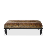 Marbello Design Leopard Bench with Spindle Legs
