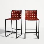 Mark Albrecht Studio Webbed Counter Stools, Pair of