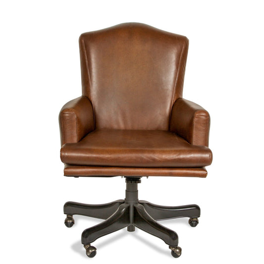 Mason-Art 2020L Desk Chair Upholstered in Edelman Leather
