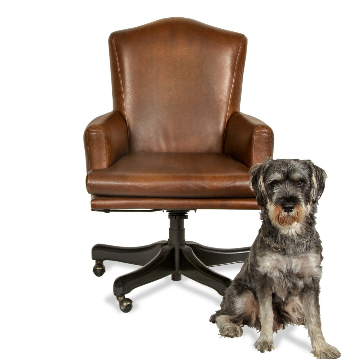 Mason-Art 2020L Desk Chair Upholstered in Edelman Leather